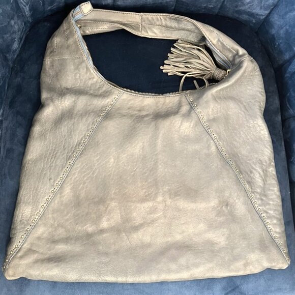 Sigrid Olsen Handbags - Vintage Sigrid Olsen Shoulder Bag Soft Lamb Leather 80s Light Blue Shoulder Bag